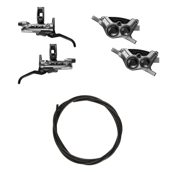 SHIMANO XTR Brake (Upgrade kit) BRM9220JTBLM9220UPG Left / front, Right / rear Metal with fin Without adapter 1000 (black), 1700 (black)